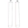 Starboard wind foil carbon mast angles