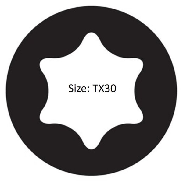 torx tx 30 star