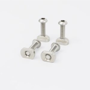 Stainless steel M8 T nut set bulb head
