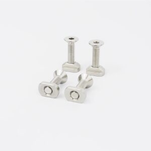 Stainless steel M8 T nut set recessed head