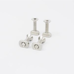 Stainless steel M8 T nut set verzonken kop