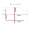 Plate rake spacer size drawing