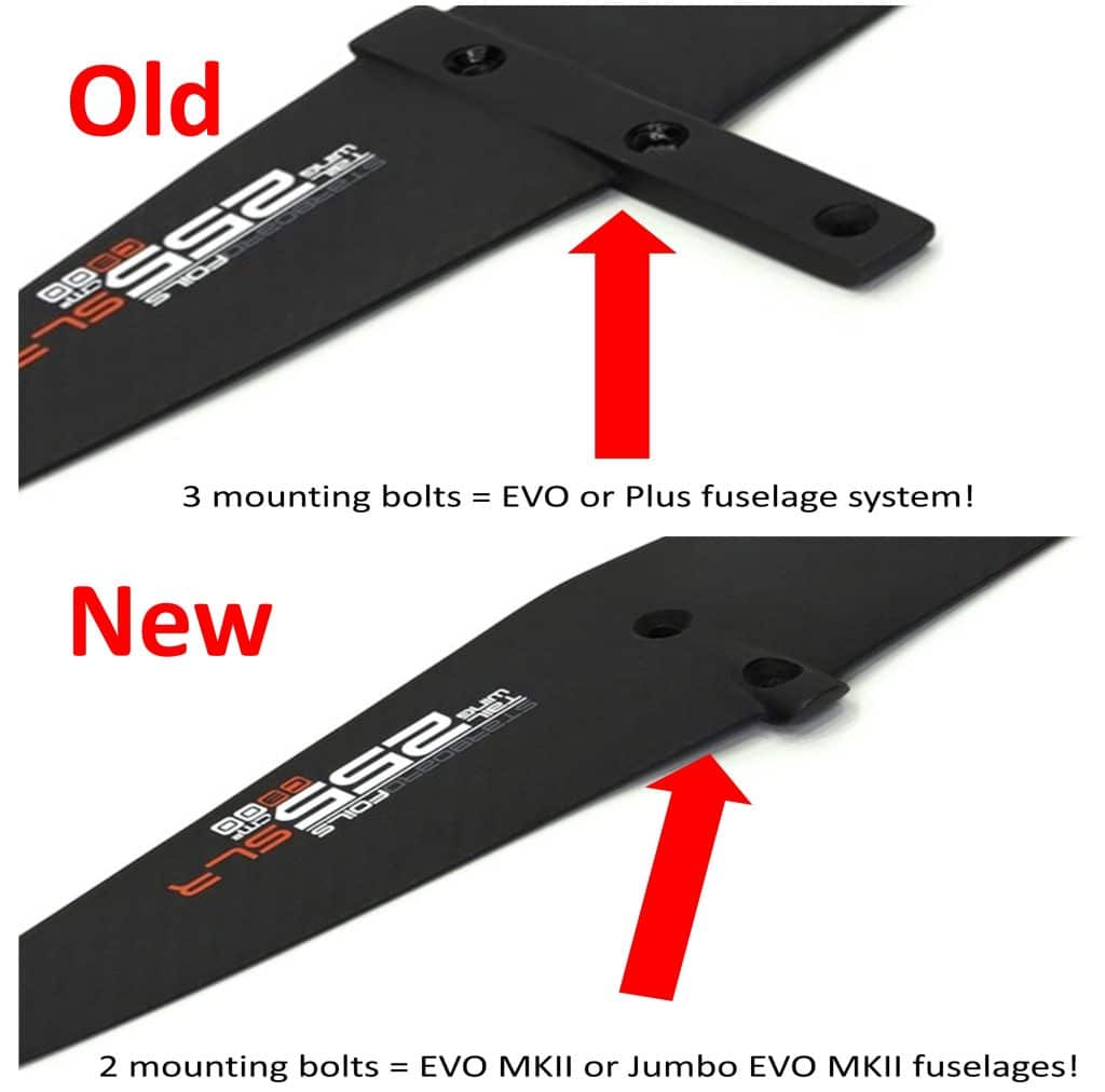 old vs new back wing mounting system Starboad