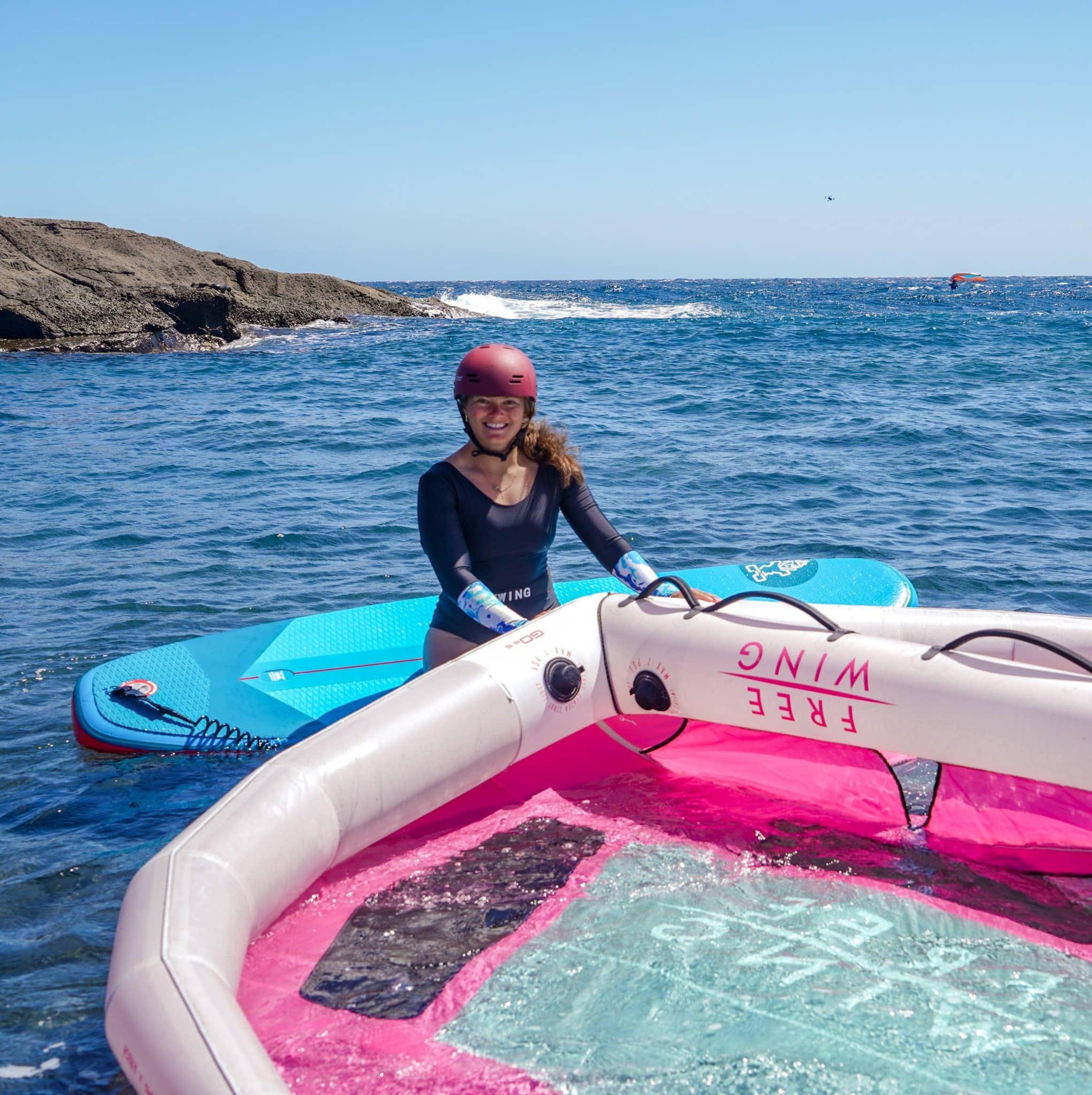 Starboard Inflatable Wingfoil Board Learner Action 2